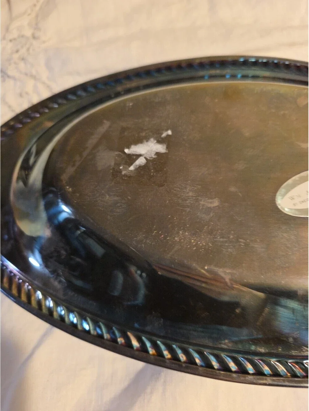 WM. A. Rogers By Oneida Ltd Silversmiths  Oval Dish